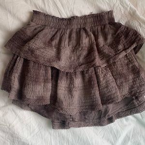 Aerie Rock ‘N’ Ruffle Tie Dye Mini Skirt